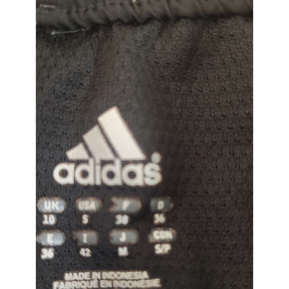 Adidas Climalite Running Shorts Black Turquoise Blue Women Small Athletic Gym - Picture 3 of 4